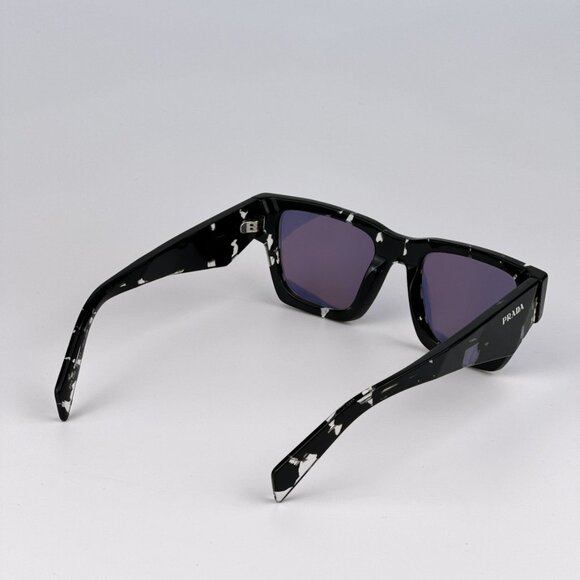 Prada PRA06S 15O50B BRAND NEW Sunglasses Tortoise Black Violet Square Unisex - Picture 10 of 14